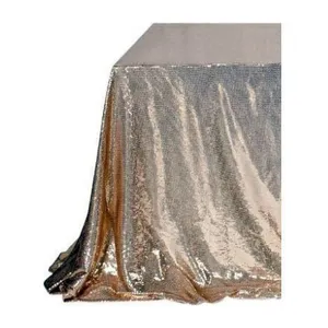 Скатерть с пайетками, прямоугольная, шампань - Фото 1