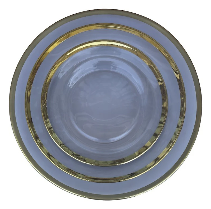 Сет порционных тарелок Лоллипоп Серый дымок Париж