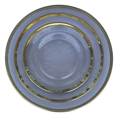 Сет порционных тарелок Лоллипоп Серый дымок Париж