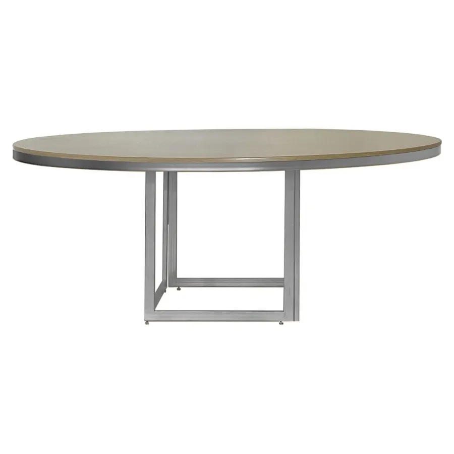 Стол Корнерс круглый, нат.дерево + перекрас металла в любой цвет - Фото миниатюра 4