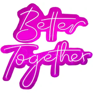 Неоновая надпись "Беттер Тугезер" (Вместе лучше) - Фото 1