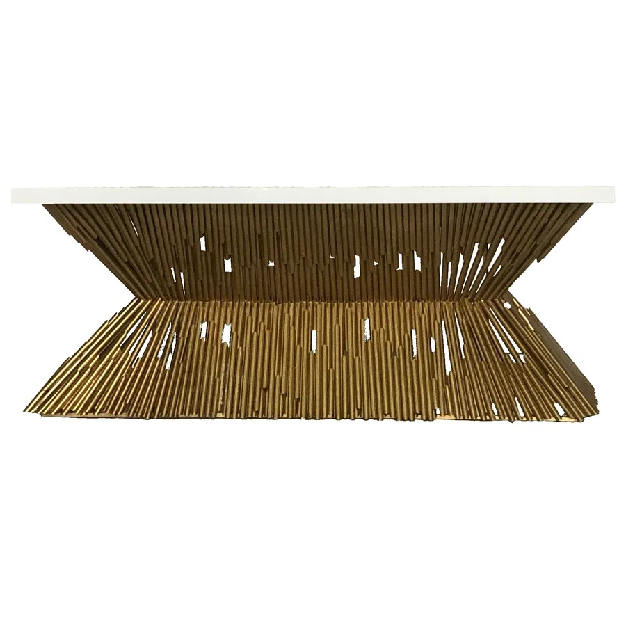 Стол-президиум Песочные Часы (золото/серебро/медь) - Фото миниатюра 1