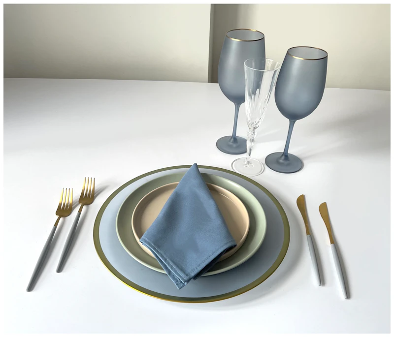 Салфетка из смесового льна, Гималайский мак