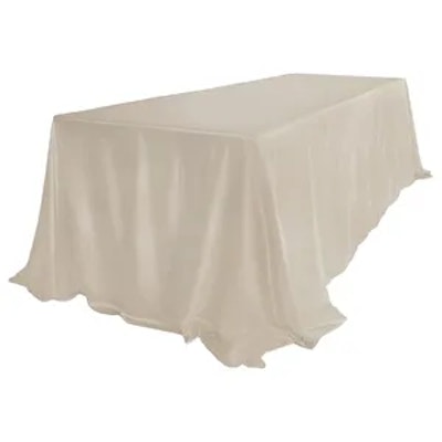 Скатерть велюр, прямоугольная, кремовый бисквит ХЛ