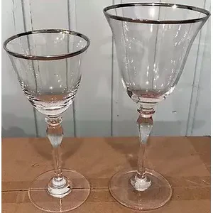 Бокал Хлоэ с серебряной каймой, 200 мл - Фото 2