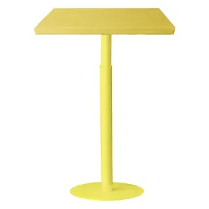 Стол коктейльный Твист Прямоугольный С, Лимонный капкейк + Желтая субмарина (телескопическая нога) - изображение 1