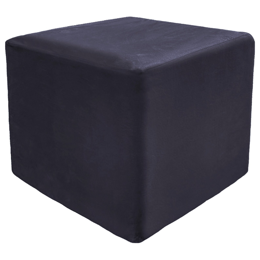 Пуф квадратный Точка, велюр, Черный - Фото миниатюра 1