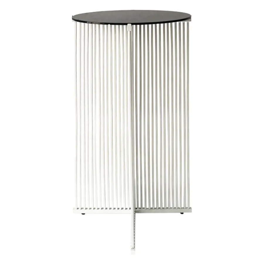 Коктейльный стол Шреддер Белый c черной столешницей - Фото миниатюра 2