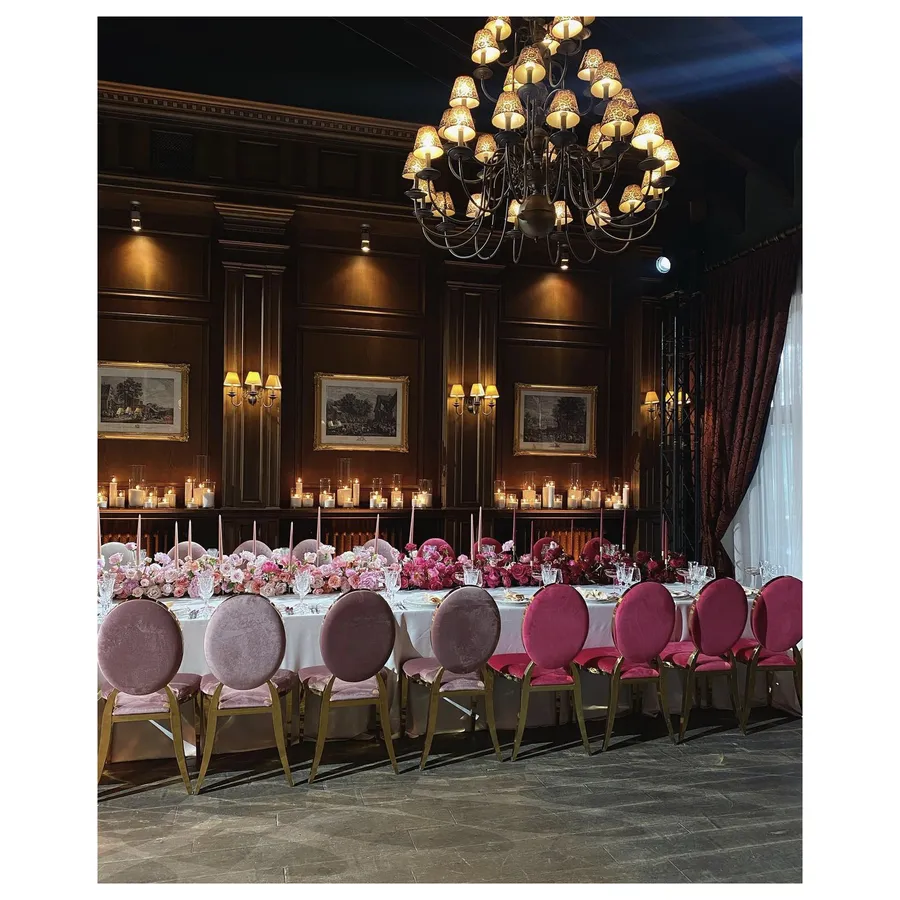 Стул Вашингтон Золото, велюр пыльная роза - Фото миниатюра 6