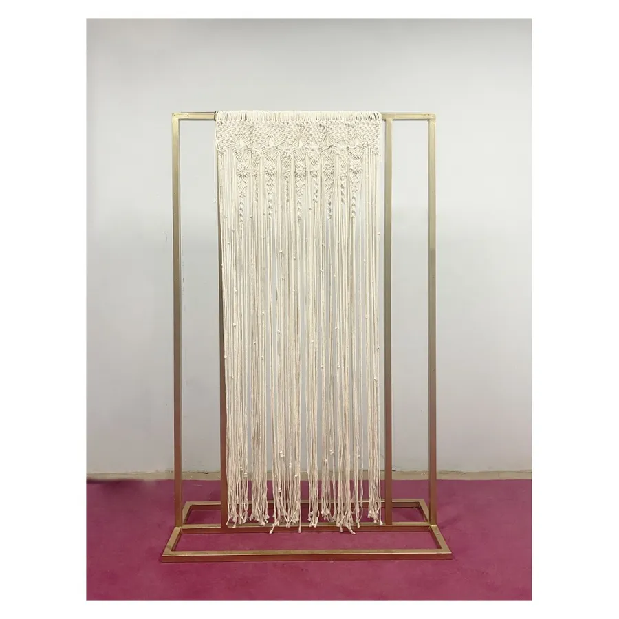 Панно декоративное из макраме Бохо Занавес - Фото миниатюра 4