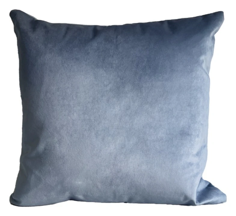 Подушка декоративная серо-голубая