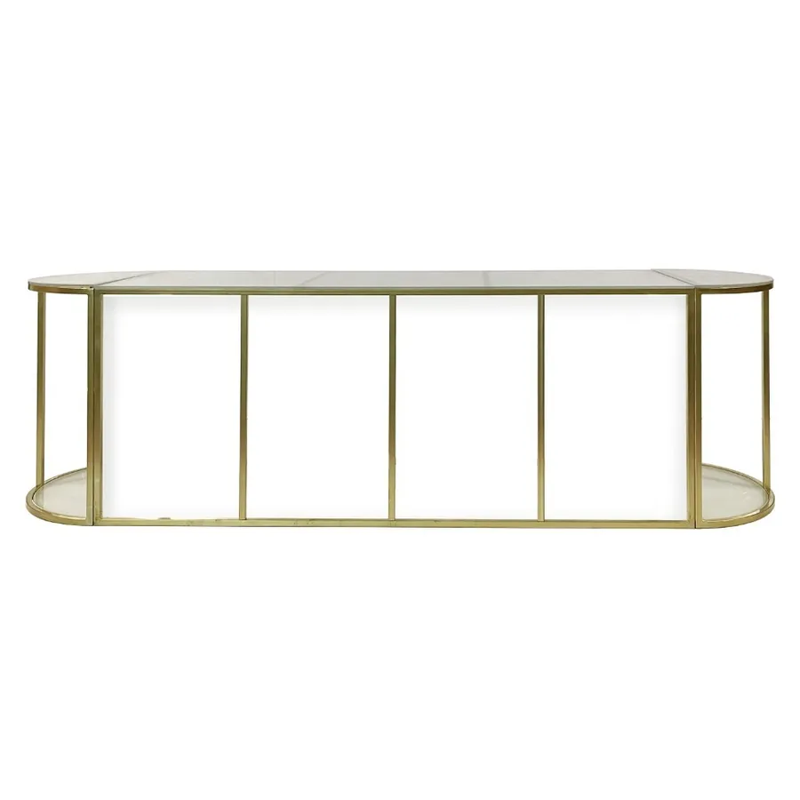 Стол-президиум Наутилус Ректангл + Хафмун с матовым стеклом - Фото миниатюра 1