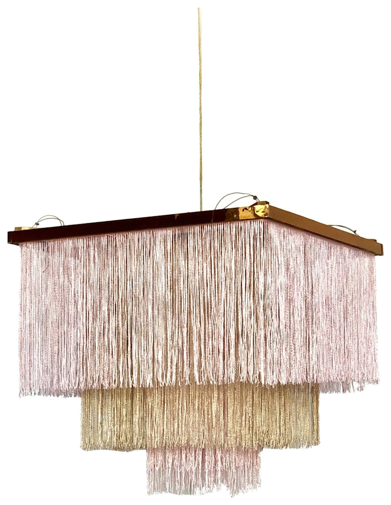 Люстра декоративная, квадратная, без освещения