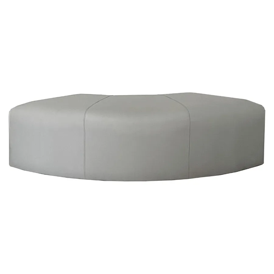 Пуф Кручу-верчу Змейка Выпуклый База (серый) - Фото миниатюра 1