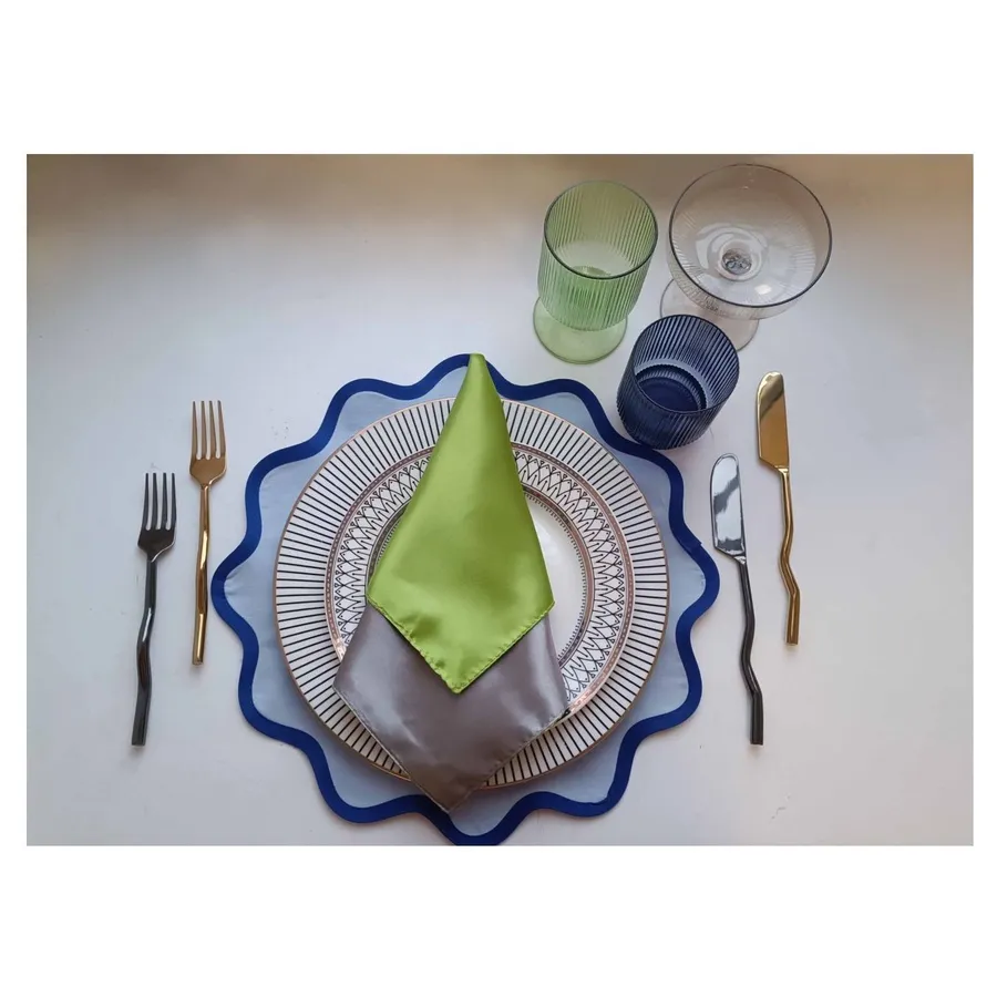 Столовые приборы Сквош Золото, сет 4 предмета - Фото миниатюра 6