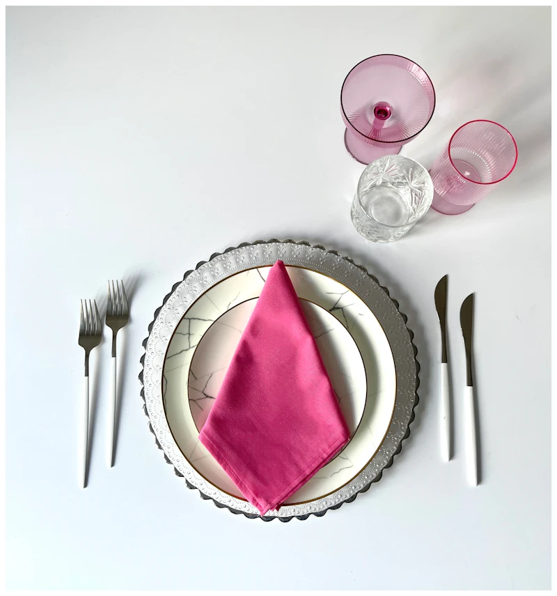 Салфетка из смесового льна, Гортензия Клеопатра