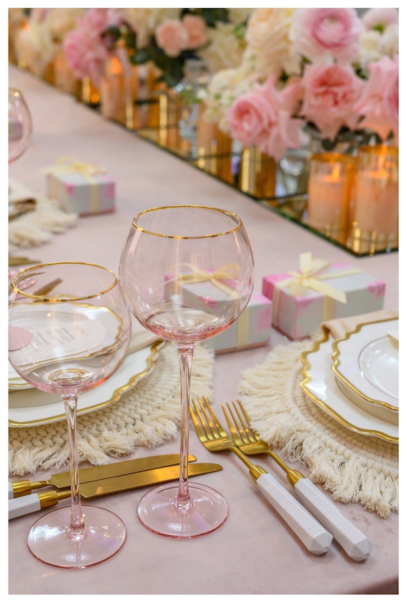 Столовые приборы Призм бело-золотые, сет 4 предмета