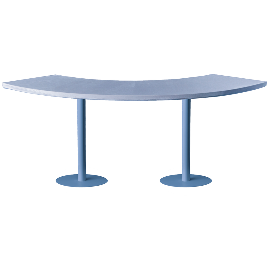 Стол коктейльный Твист Змейка М, Черничный йогурт + серо-голубой (телескопические ноги) - Фото миниатюра 3