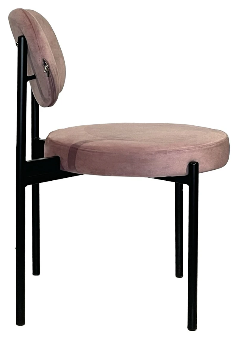 Стул Модерн Черный, Розовая помада