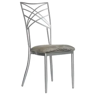 Стул Хамелеон, серебряный (велюр), серый