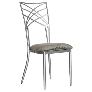 Стул Хамелеон, серебряный (велюр), серый - Фото 1