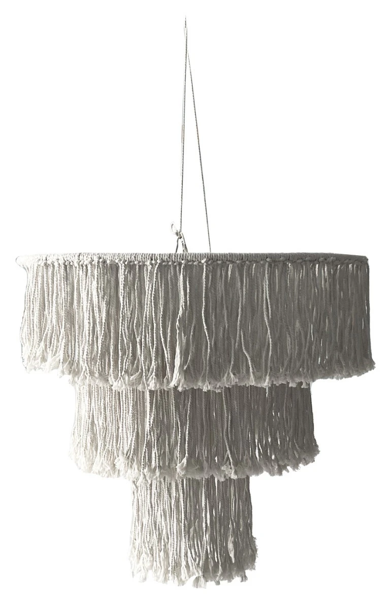 Люстра декоративная макраме, без освещения, Нудлз М