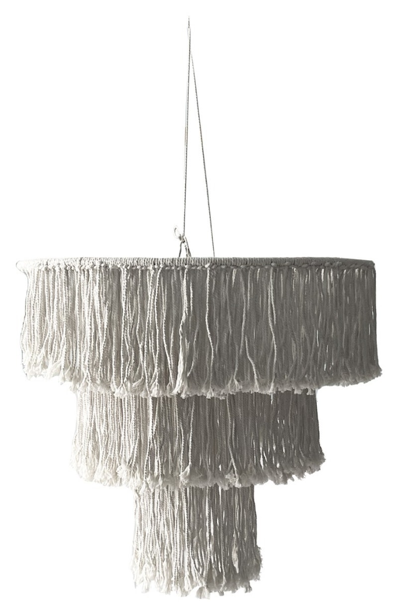 Люстра декоративная макраме, без освещения, Нудлз М