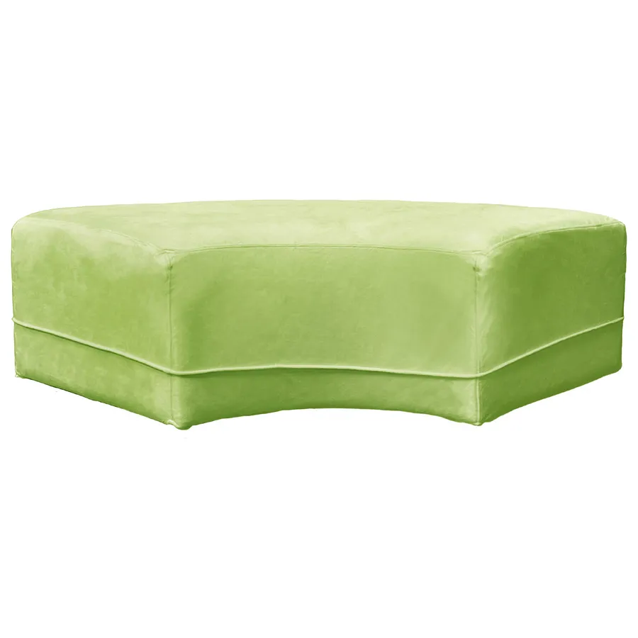 Пуф Кручу-верчу Змейка Вогнутый Матча - Фото миниатюра 1