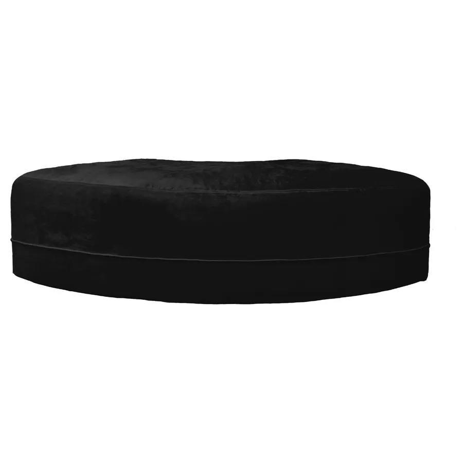 Пуф Кручу-верчу Змейка Выпуклый Черная ночь - Фото миниатюра 1