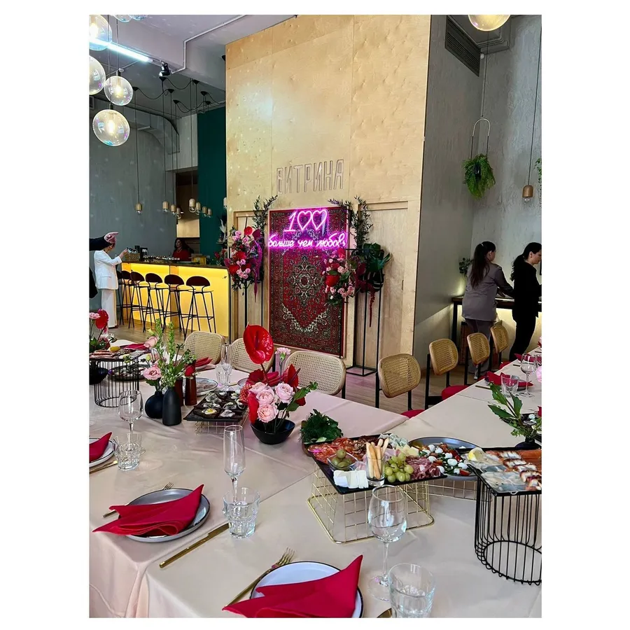 Салфетка из смесового льна, Плюмерия красный турмалин - Фото миниатюра 5