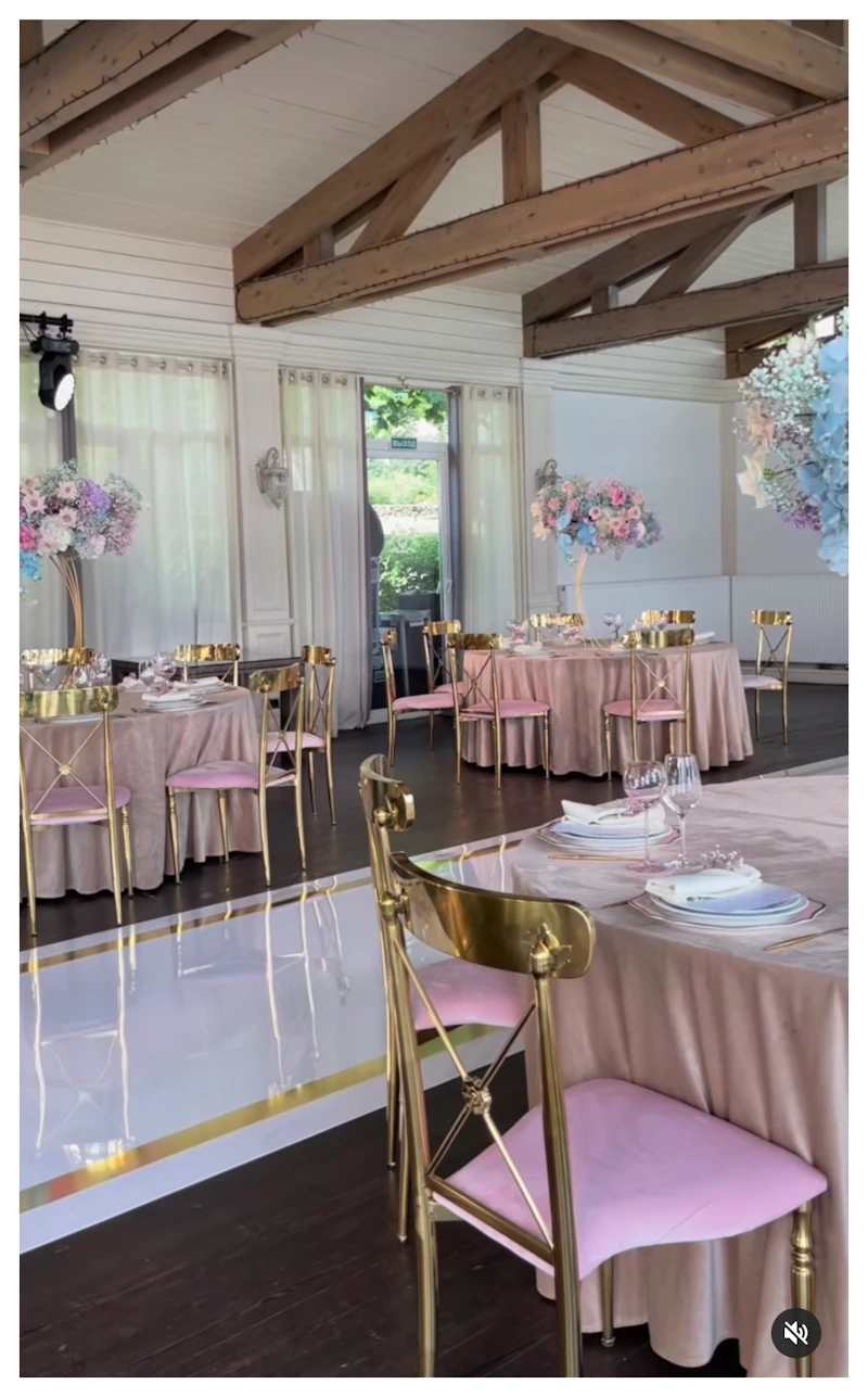 Стул Адлер, велюр светло-розовый