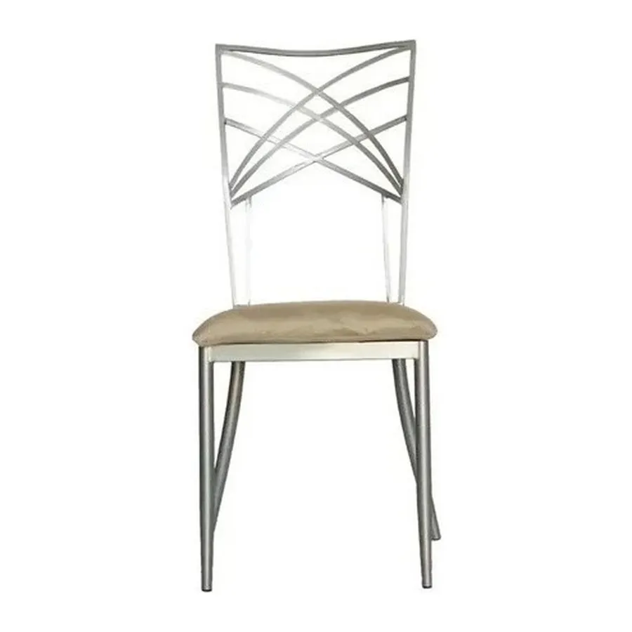 Стул Хамелеон серебро (велюр),бежевый - Фото миниатюра 2