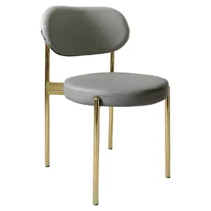 Стул Модерн Золото База, серый (ЭКО-КОЖА) - Фото 1