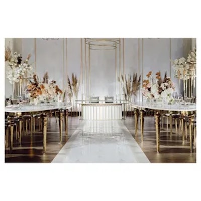 Стол Овал Золото-400 (белый глянцевый МДФ) - изображение 3