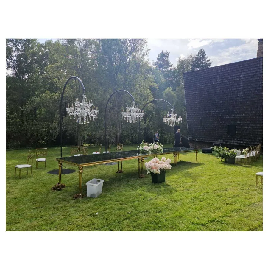 Прямоугольный стол Ректангл Золото-240, темное зеркало - Фото миниатюра 6