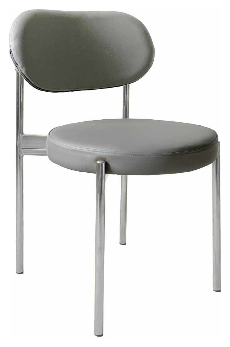 Стул Модерн Серебро База серый (ЭКО-КОЖА)