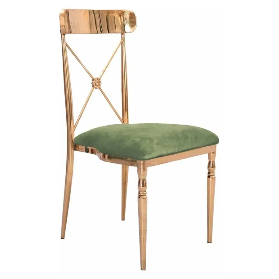 Стул Адлер, велюр, матча - Фото миниатюра 1