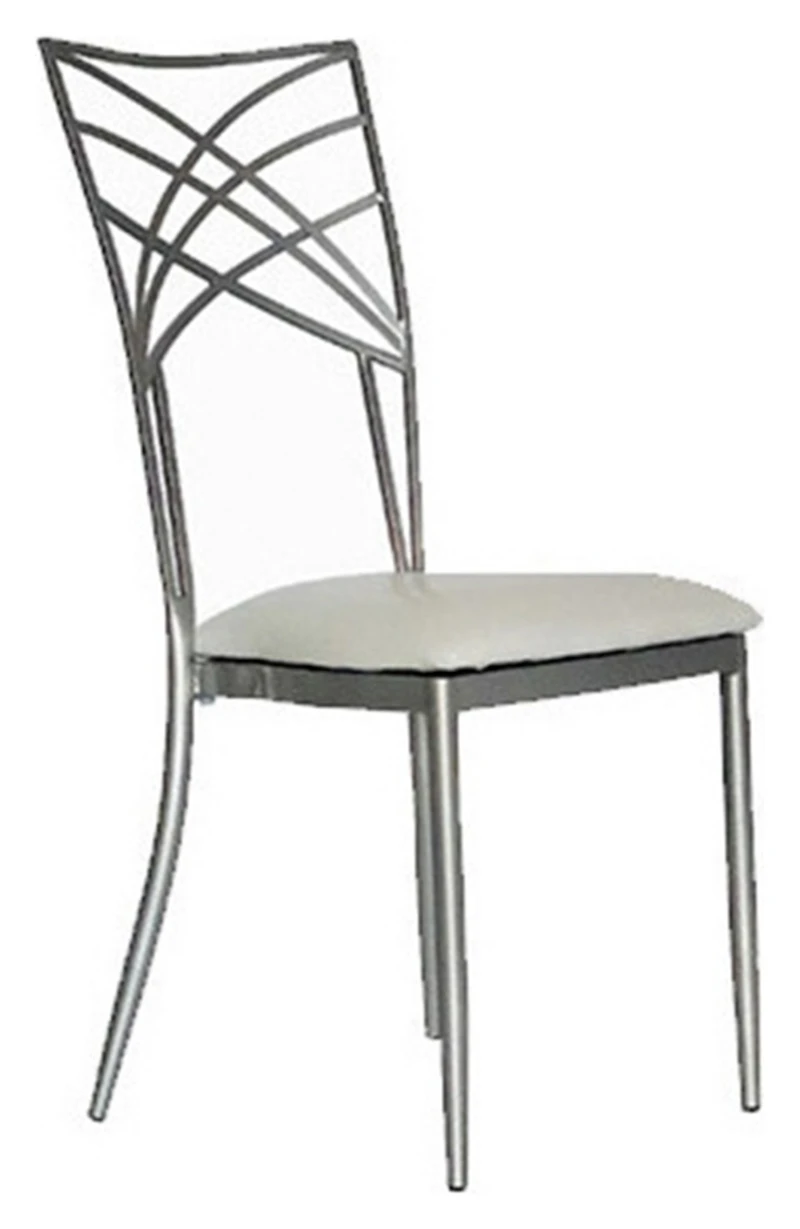 Стул Хамелеон Серебро (эко-кожа), белый, на  липучках