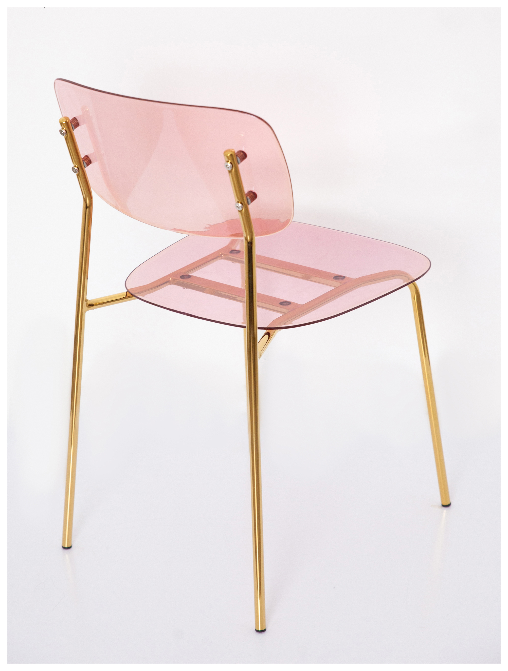 Стул Призм Золото, Розовые очки