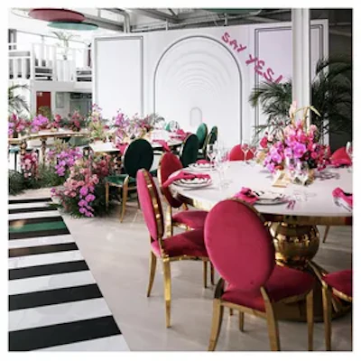 Круглый стол Идол, золотой (белая столешница) - изображение 2