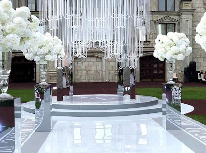 Колонна (зеркальный пластик). 120см