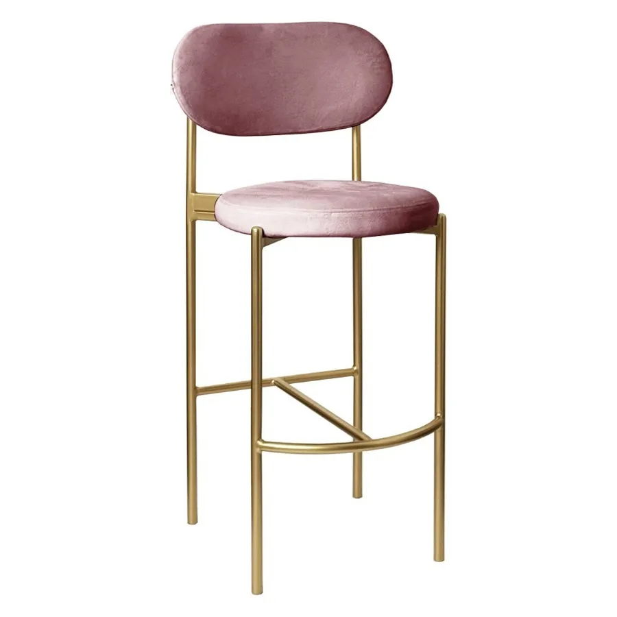 Стул барный Модерн Комфи Розовая помада (любой цвет каркаса) - Фото миниатюра 1