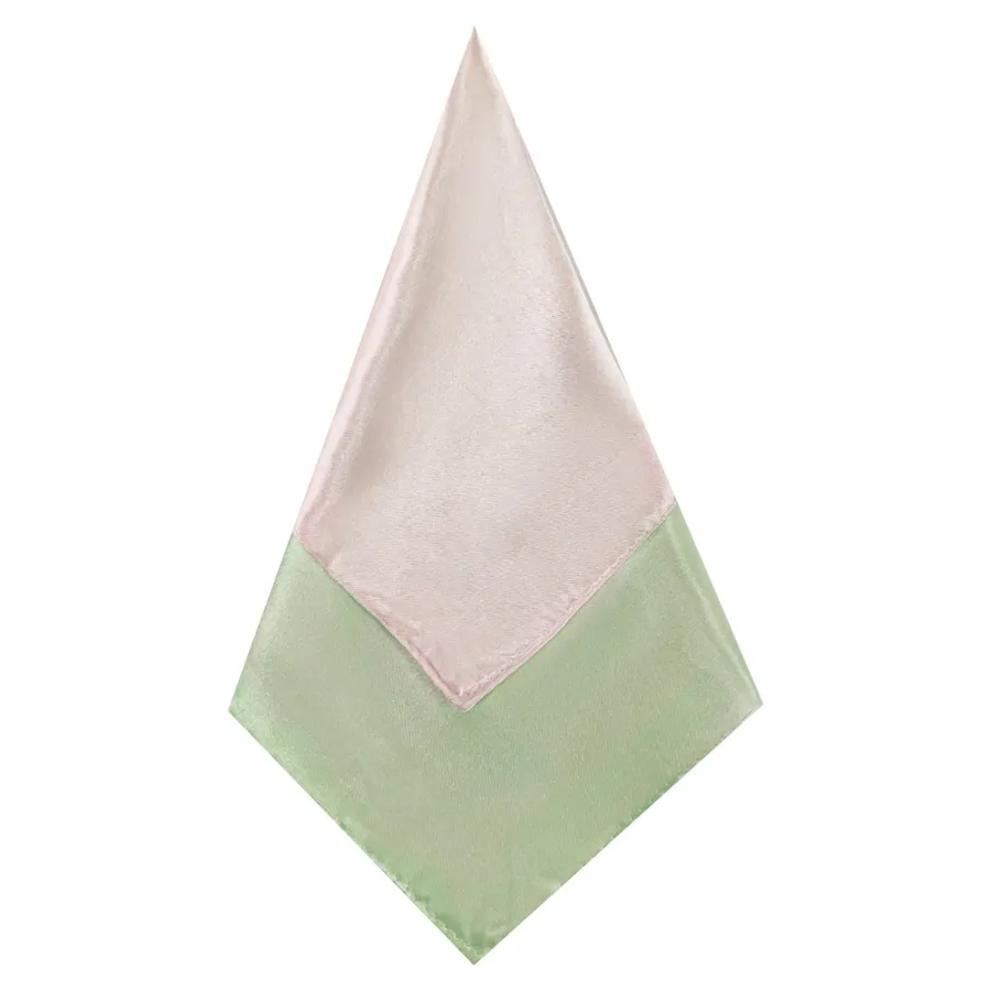 Салфетка двухсторонняя Кручу-верчу, Легкомысленность, розово-зеленая - Фото миниатюра 1