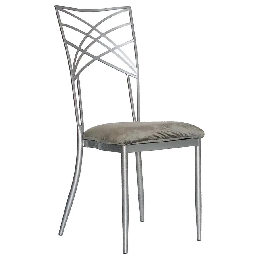 Стул Хамелеон, серебряный (велюр), серый - Фото миниатюра 1