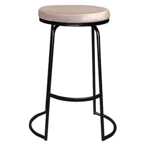 Стул барный Модерн Сэддл Розовый кварц (любой оттенок каркаса) - Фото 3