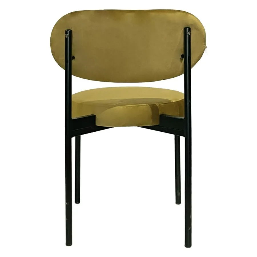 Стул Модерн Черный, Золотая охра - Фото миниатюра 5