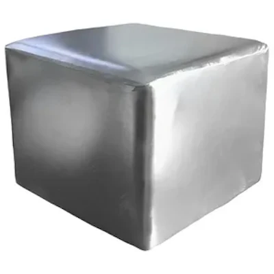 Пуф квадратный Точка, Серебряный Куб