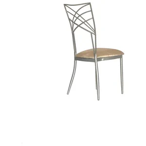 Стул Хамелеон серебро (велюр),бежевый - Фото 4