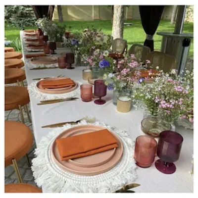 Салфетка из смесового льна, Барселонский фундук - изображение 4