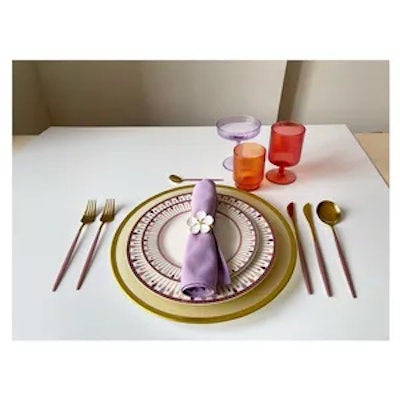 Тарелка Паттерн Розовый С - изображение 5